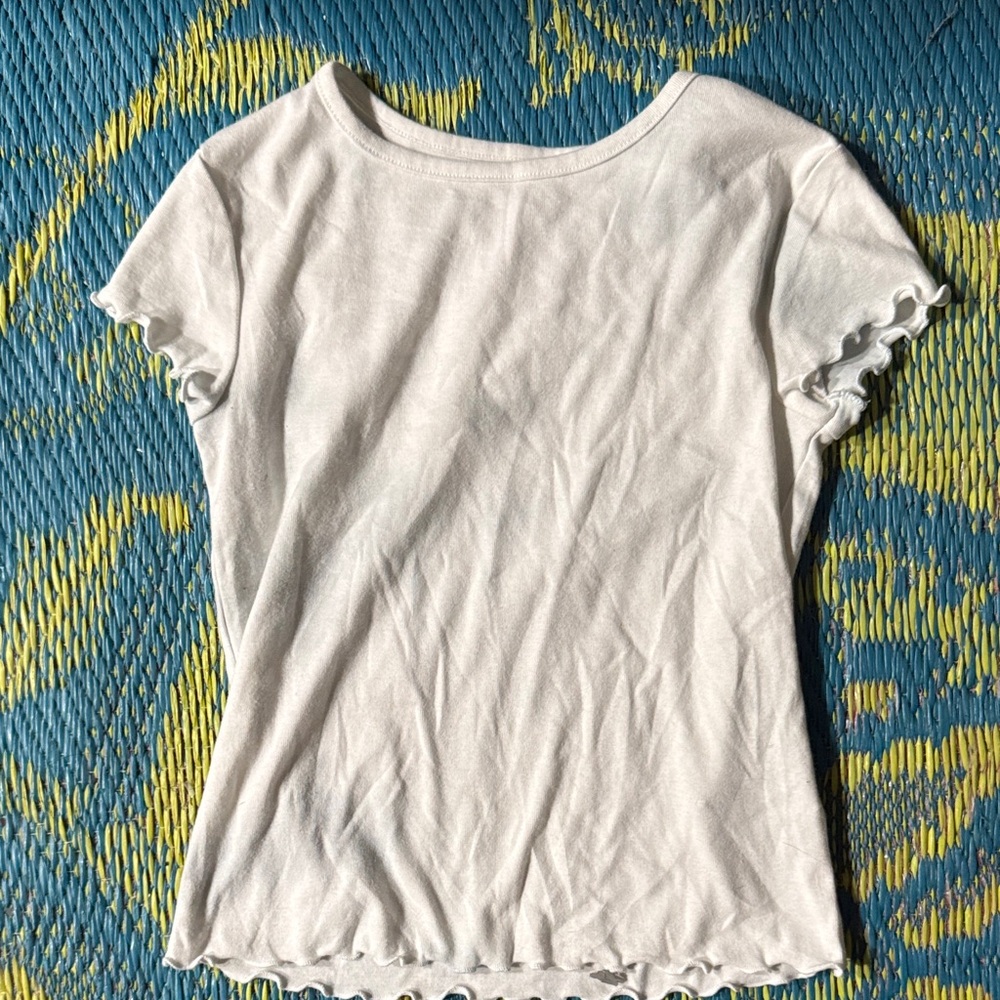 art class White Ruffle Sleeve Camisole